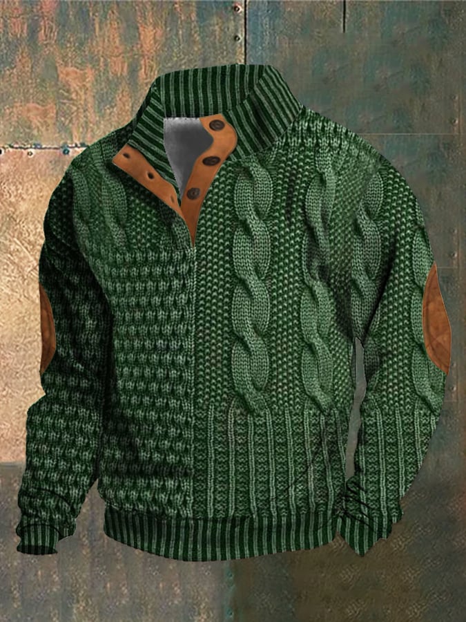 Boreal™ | Cozy Patchwork Knit Sweater