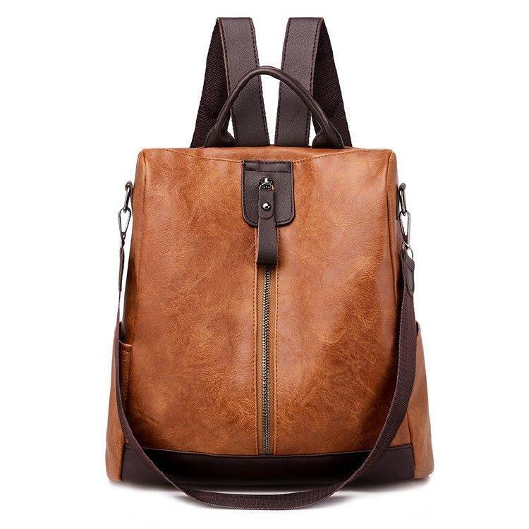 Maria | Stylish Leather Backpack with Generous Storage Space