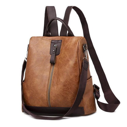 Maria | Stylish Leather Backpack with Generous Storage Space