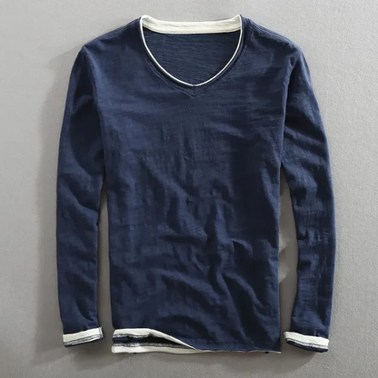Relaxed Fit Long Sleeve Cotton Shirt