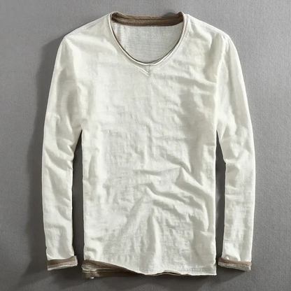 Relaxed Fit Long Sleeve Cotton Shirt