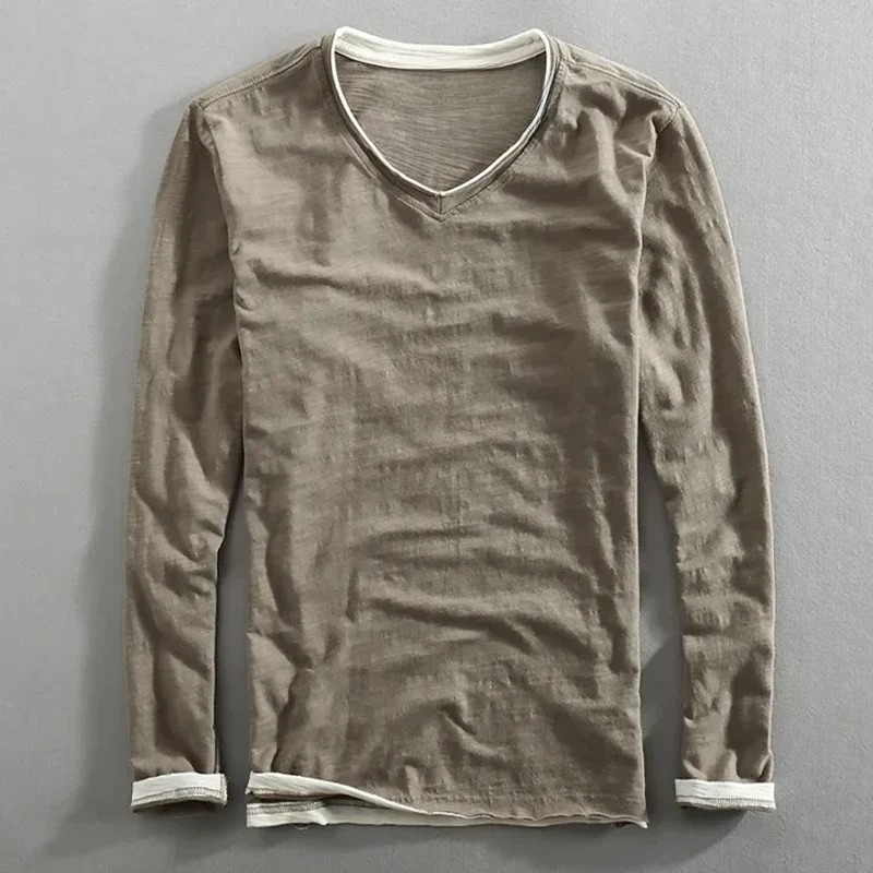 Relaxed Fit Long Sleeve Cotton Shirt