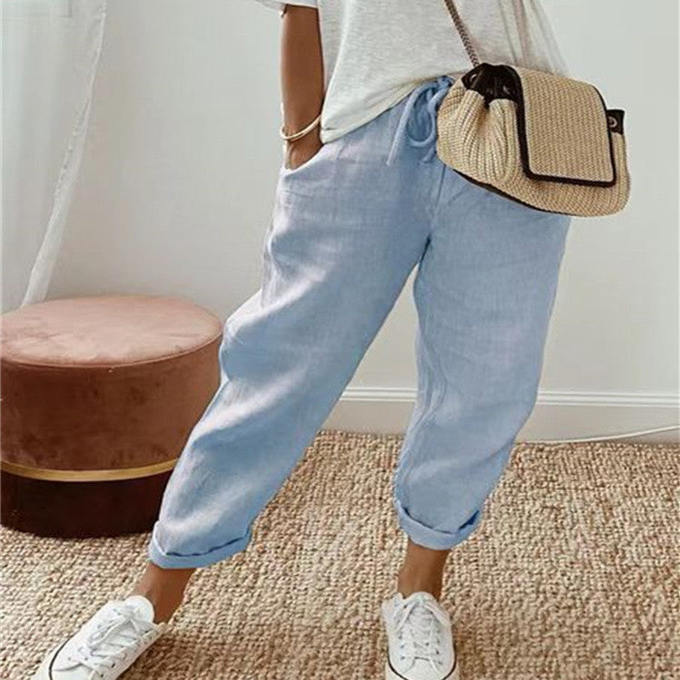 Timeless Linen Comfort Trousers
