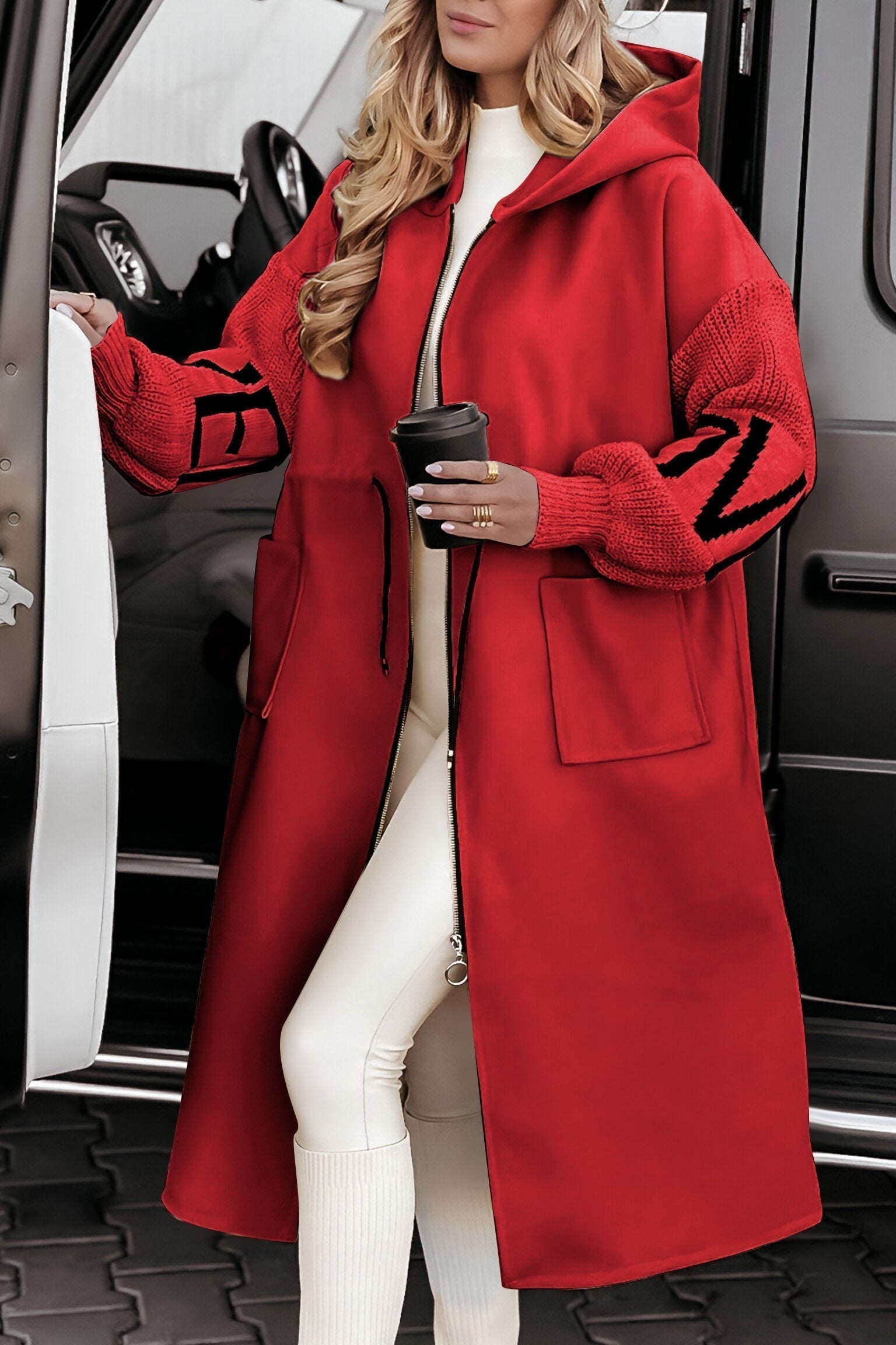 Aria™ - Hooded Nordic Knit Jacket