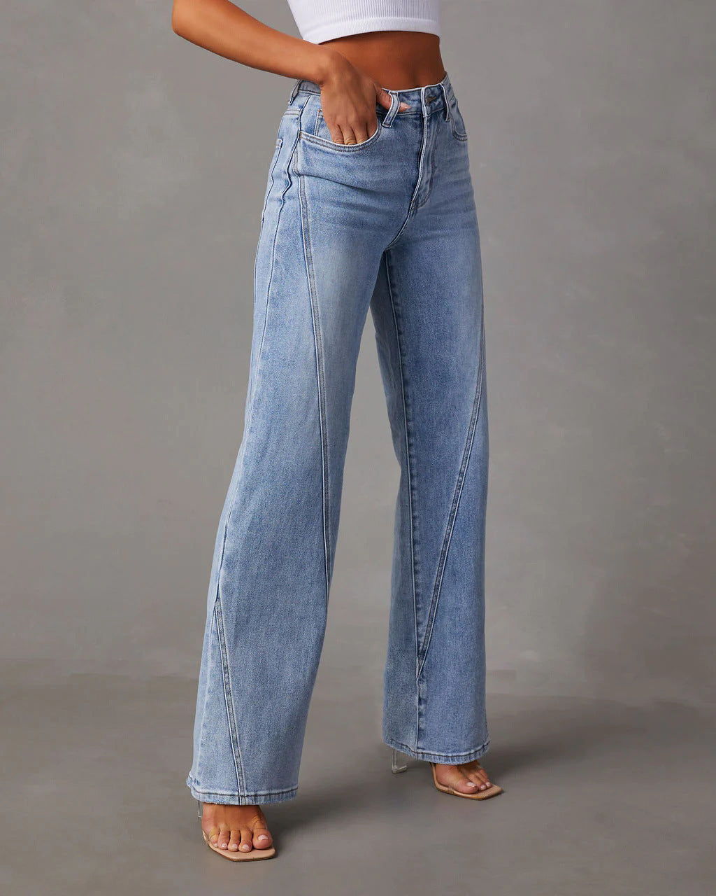 Classic Blue Straight-Leg Jeans