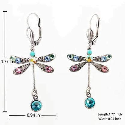 Graceful Dragonfly Earrings with Intricate Carvings
