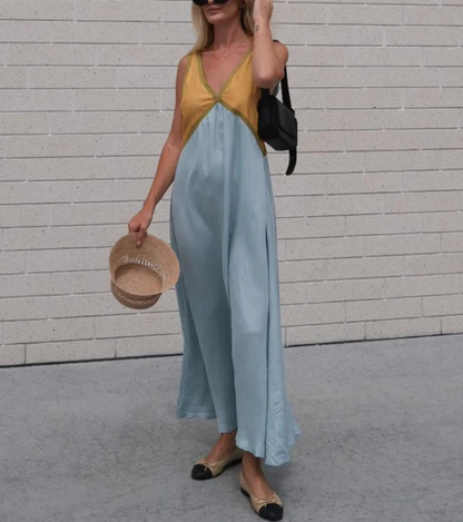 ELARA™ | ELEGANT V-NECK A-LINE DRESS