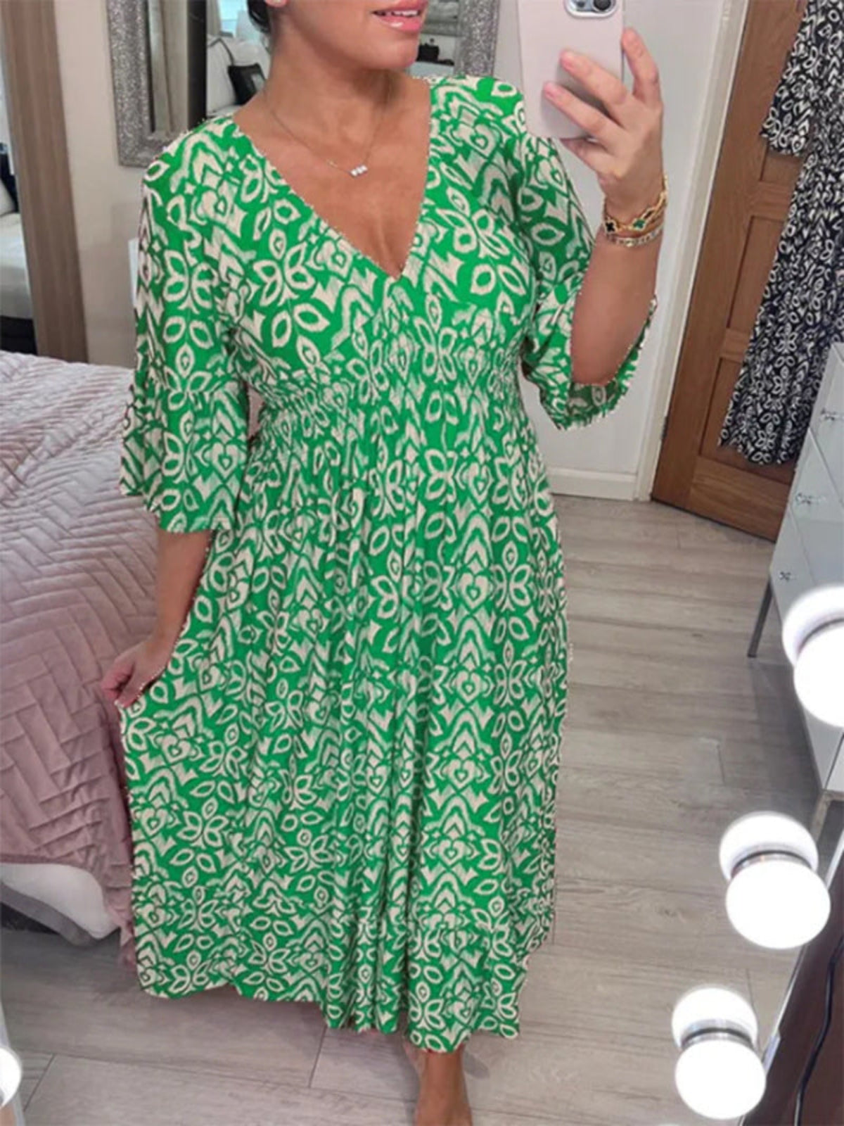 V-Neck Summer Charm Dress