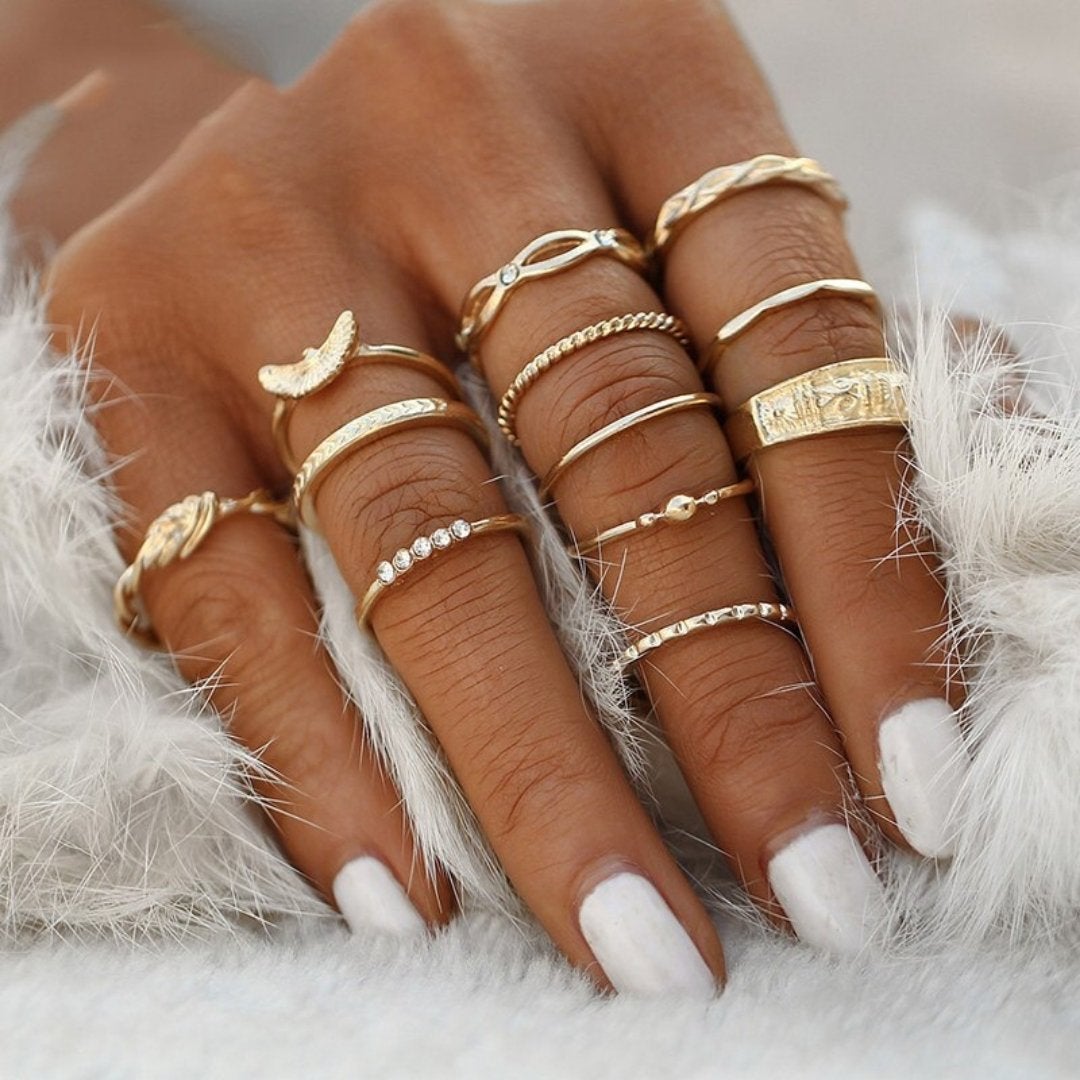 Exclusive Premium Set of 8 to 12 Rings