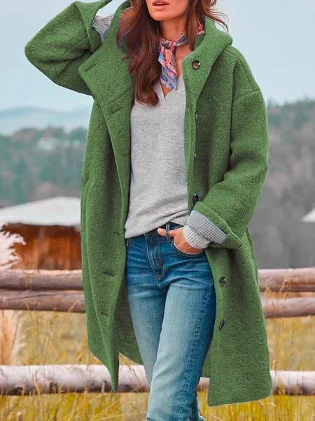 Isabella™ - Premium Wool Blend Hooded Coat