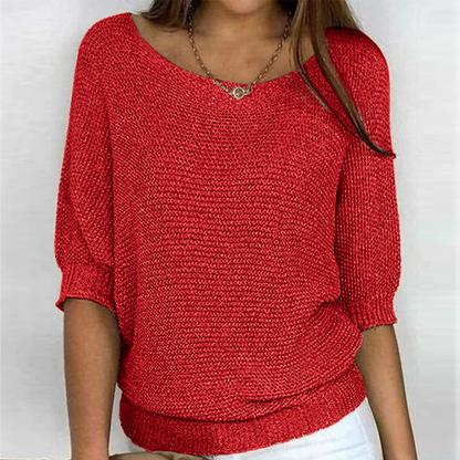 Sophie™ - Breezy Knit Boatneck Sweater