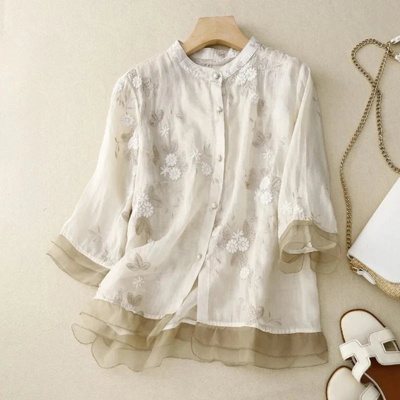 Seraphina™ | Elegant Embroidered Top