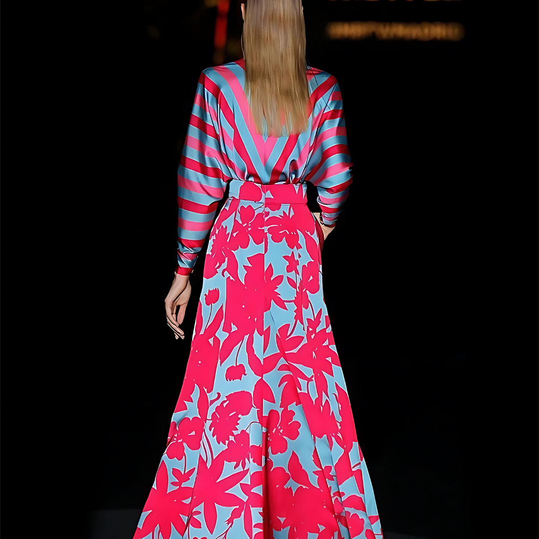 Juliana | Bold Floral Evening Gown