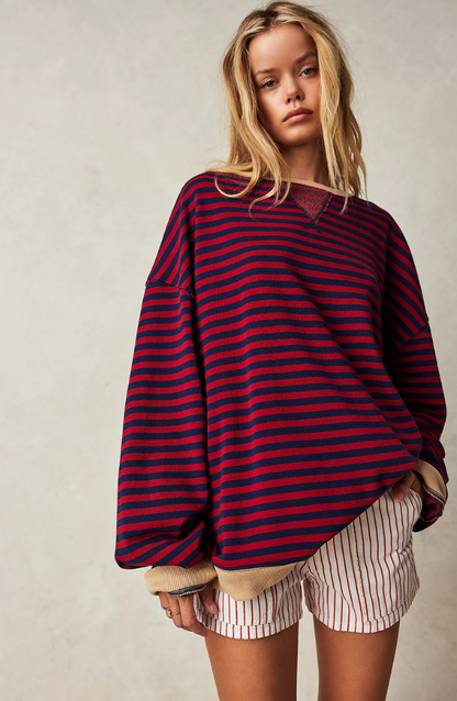 Luna™ Casual Striped Pullover