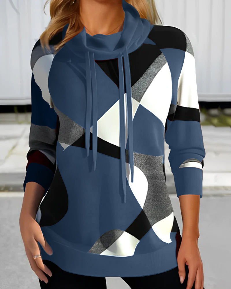 Amelia™ - Chic Abstract Elegance Sweater