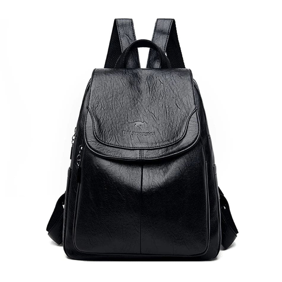 Olivia - Durable Leather Backpack with Enhanced Security