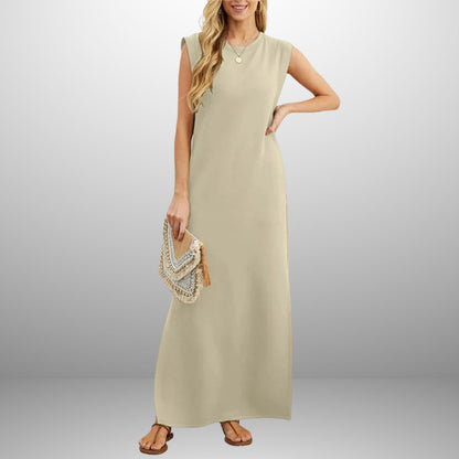 Clara | Effortless Long Flowing Wrinkle-Resistant Dress