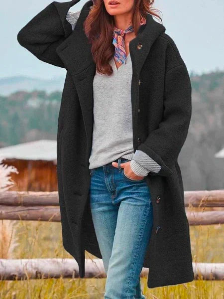 Isabella™ - Premium Wool Blend Hooded Coat