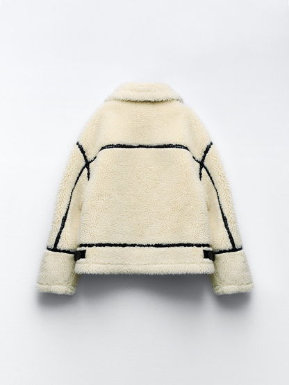 Ava™ - Premium Sherpa Zip Teddy Coat