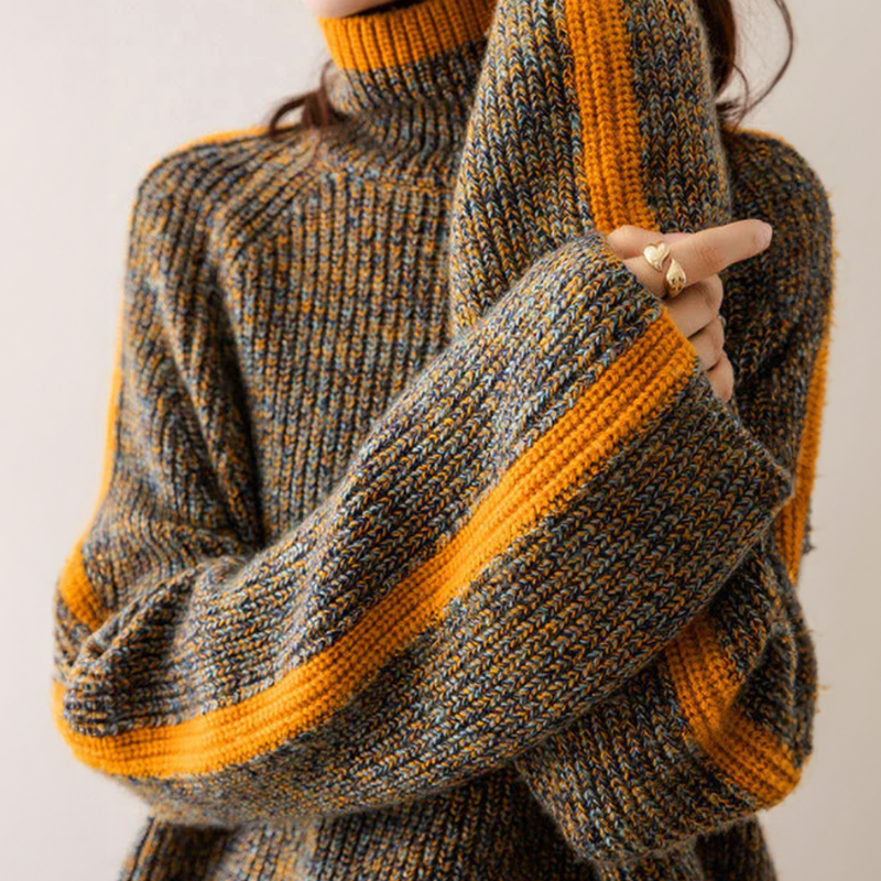 Sophie™ - Elegant Striped Knit Sweater
