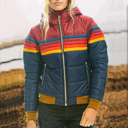 Sierra™ - Vintage Stripe Puffer Jacket