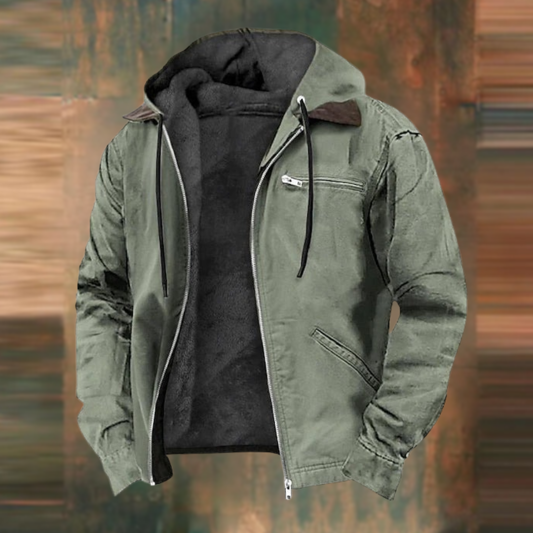 Ryder™ Men's Hooded Jacket with Cozy Sherpa Lining