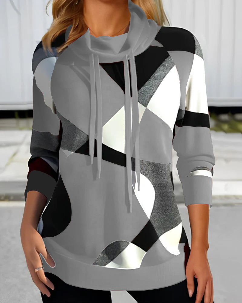 Amelia™ - Chic Abstract Elegance Sweater