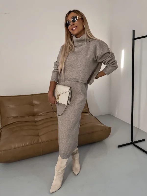 Elora™ - Comfortable Turtleneck Knit Ensemble