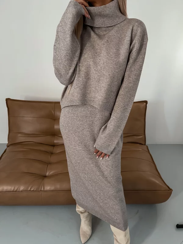 Elora™ - Comfortable Turtleneck Knit Ensemble