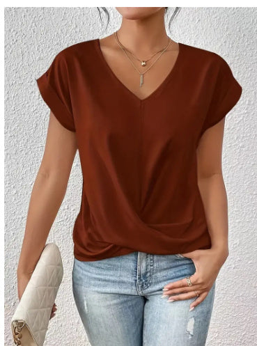 ARIA - Short Sleeve Top in Organic Cotton