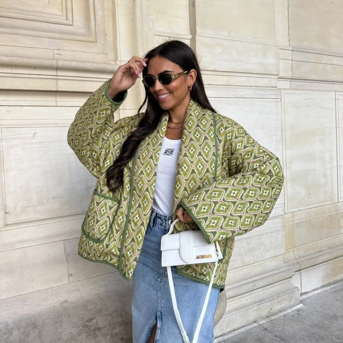 Maya | Quilted Wrap Coat