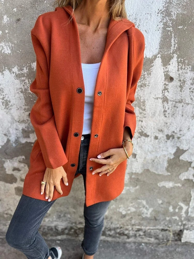 Harper | Comfy Button-Up Hoodie
