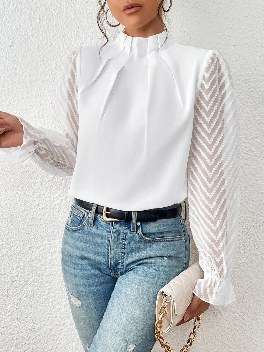 Amelia's Charm - Lace Sleeve Top