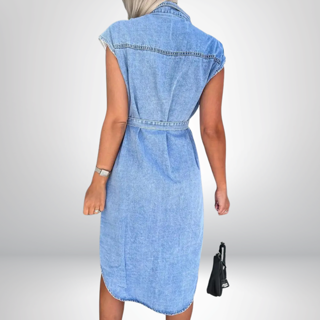 Joelle - Casual Elegance Denim Dress