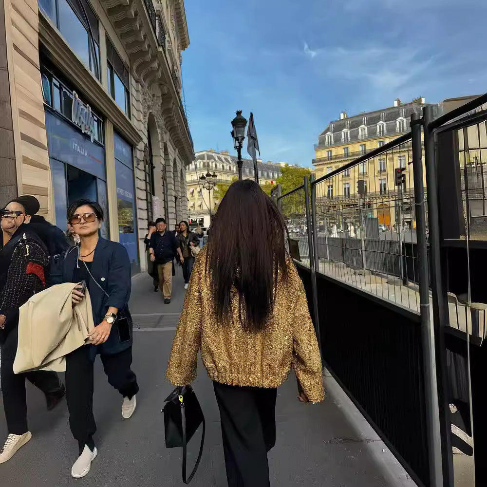 Eva | Jacket with Beaded Trim