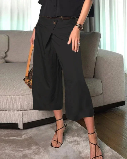 Aria™ - Stylish Cropped Two-Piece Ensemble