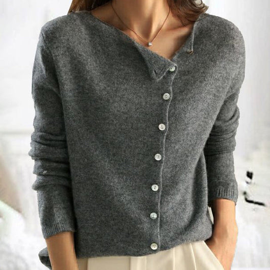 Elin™ - Comfy Button-Up Relaxed Knit Shirt