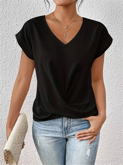 ARIA - Short Sleeve Top in Organic Cotton