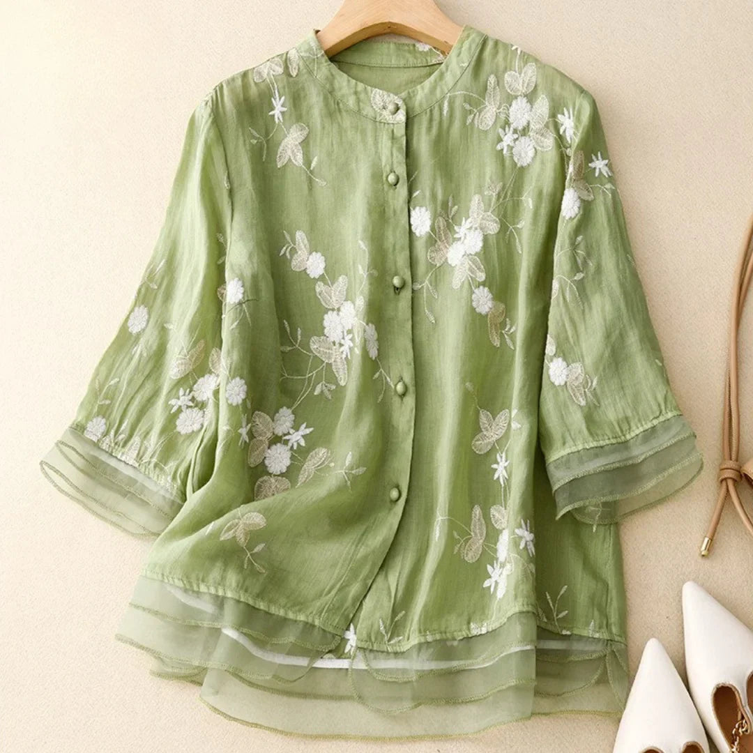 Seraphina™ | Elegant Embroidered Top