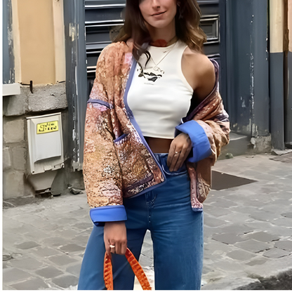 Isabella™ - Classic Floral Vintage Coat