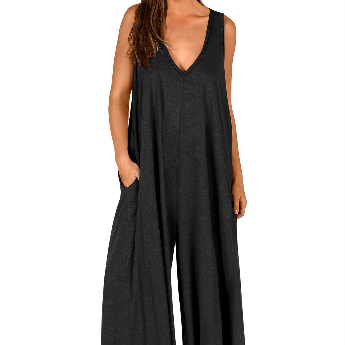 Evelyn | Easygoing V-Neck Jumpsuit