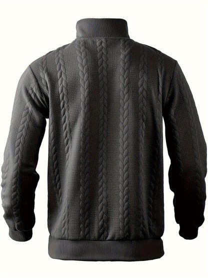 Liam – Classic Zippered Vintage Sweater for Men