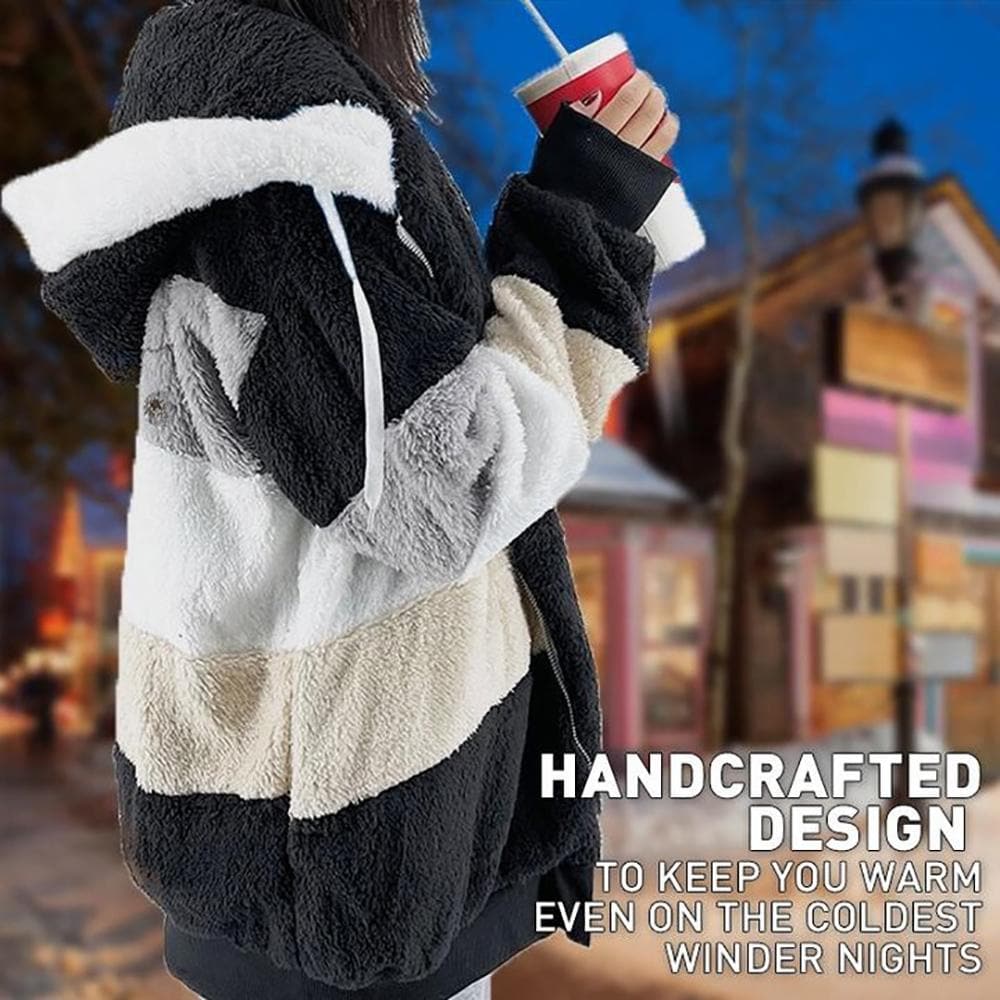 Viviana™ | Luxurious & Cozy Colorblock Faux Fur Coat