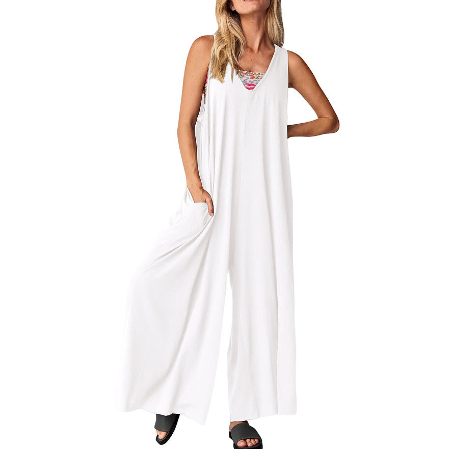 Evelyn | Easygoing V-Neck Jumpsuit