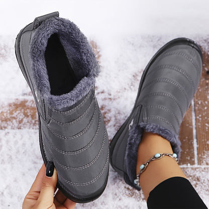 Belinda-Jill | Cozy Winter Slip-On Boots