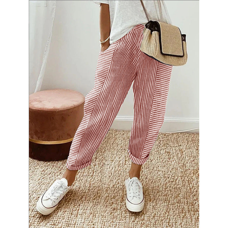 Comfort Stripe™ Cotton Trousers