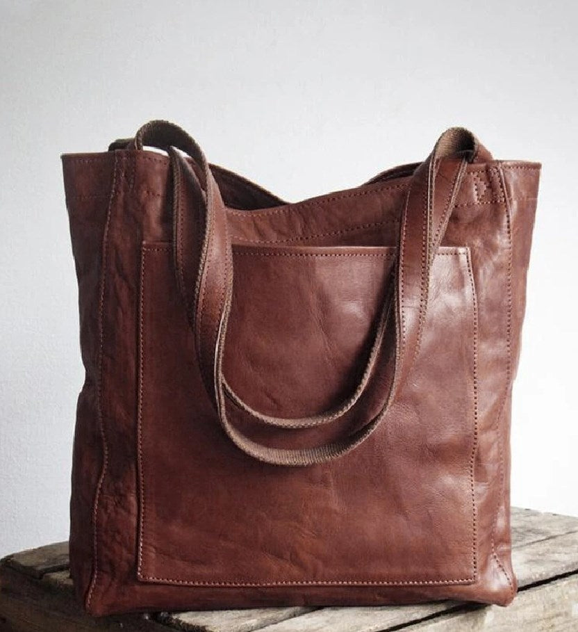 Elysia - Timeless Leather Tote Bag