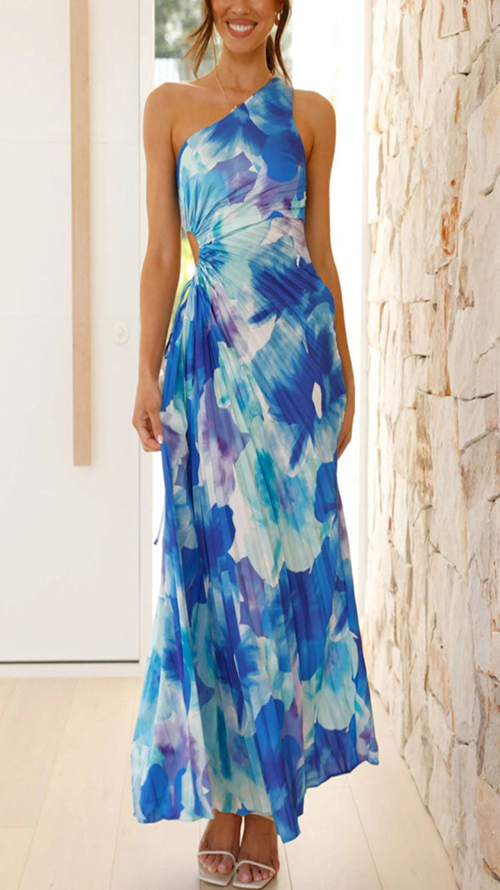 Jade - Asymmetrical Pleated Petal Top