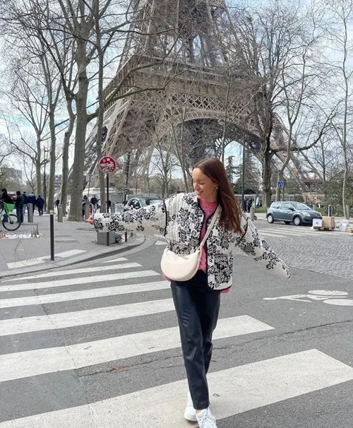 Luna™ - Retro Floral Quilted Cotton Jacket