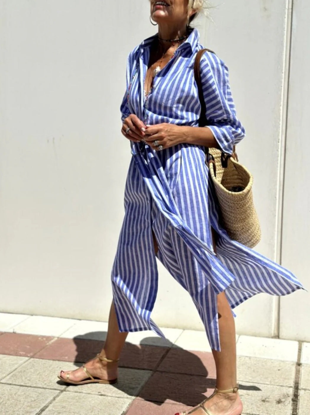 Ava™ Urban Stripes Easygoing Dress